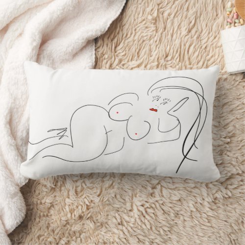 LADY GODIVA Throw Pillow