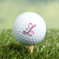 Lady Golf  Breast Cancer Awareness Personalized