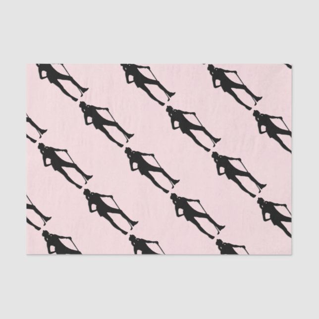 Lady Golf Pink Sport Tissue Paper (Front)
