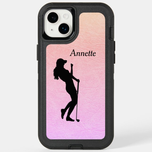 Lady Golf Sports Design  Personal OtterBox iPhone  (Back)