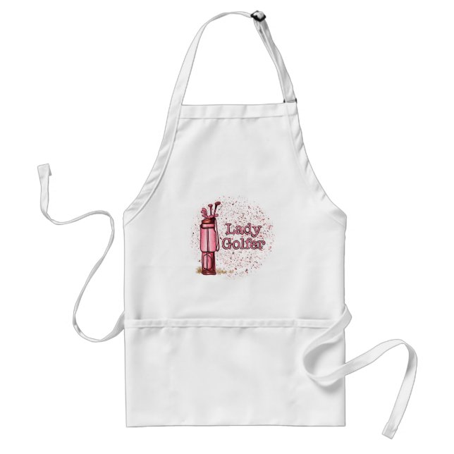Lady Golfer Adult Apron (Front)