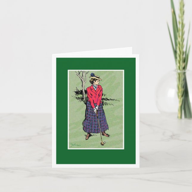 Lady Golfer Card (Front)