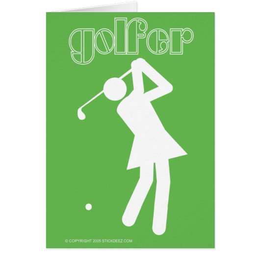 Lady-Golfer-color Cards (Front)