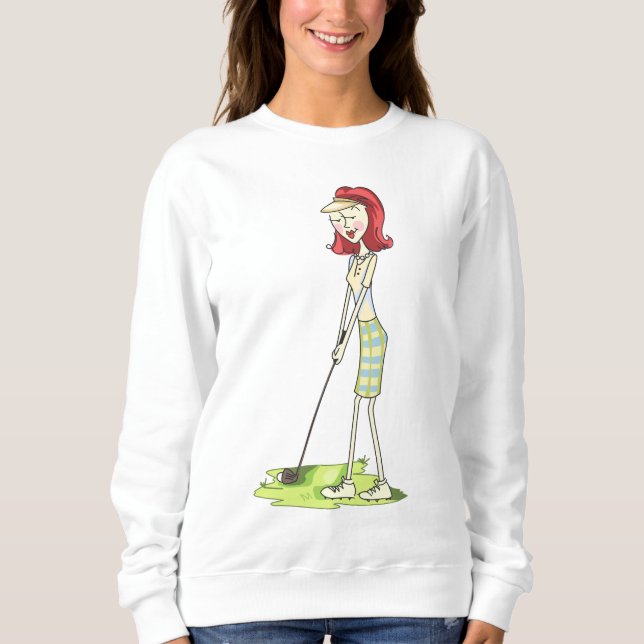 Lady Golfer Sweatshirt (Front)