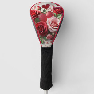 Lady Golfer Valentine's Day  Golf Head Cover