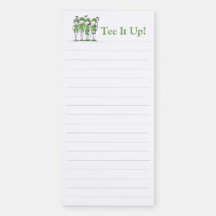 Lady Golfers Magnetic Notepad