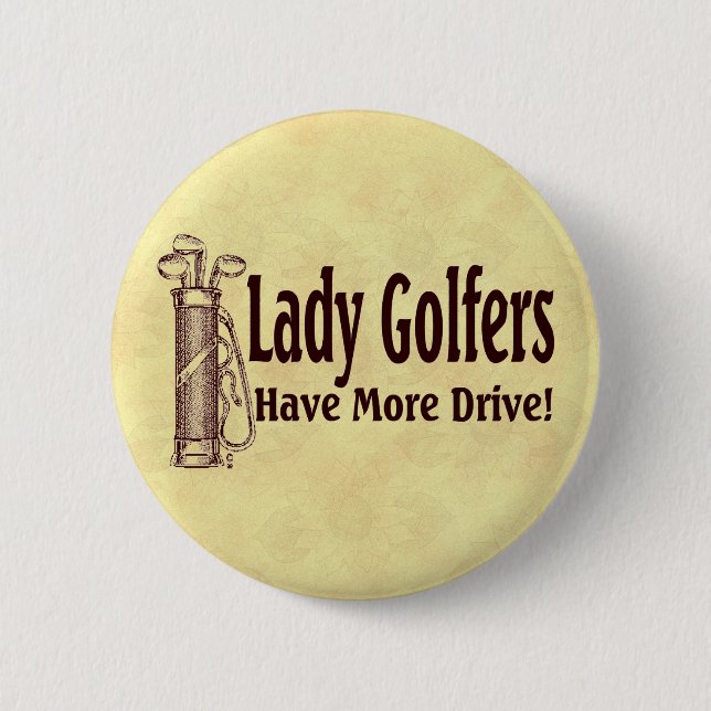 Lady Golfers Pinback Button (Front)