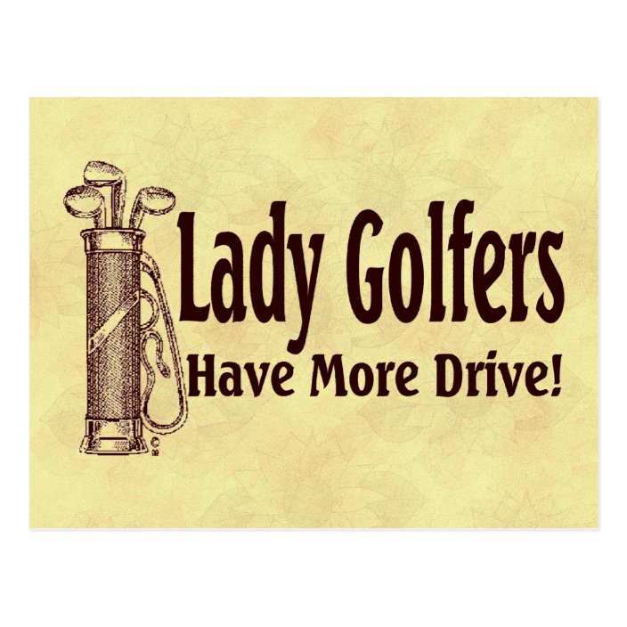 Lady Golfers Postcard | Zazzle.com