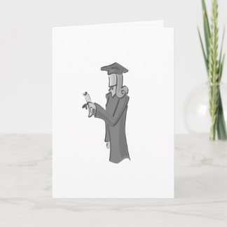 Lady Graduating Card