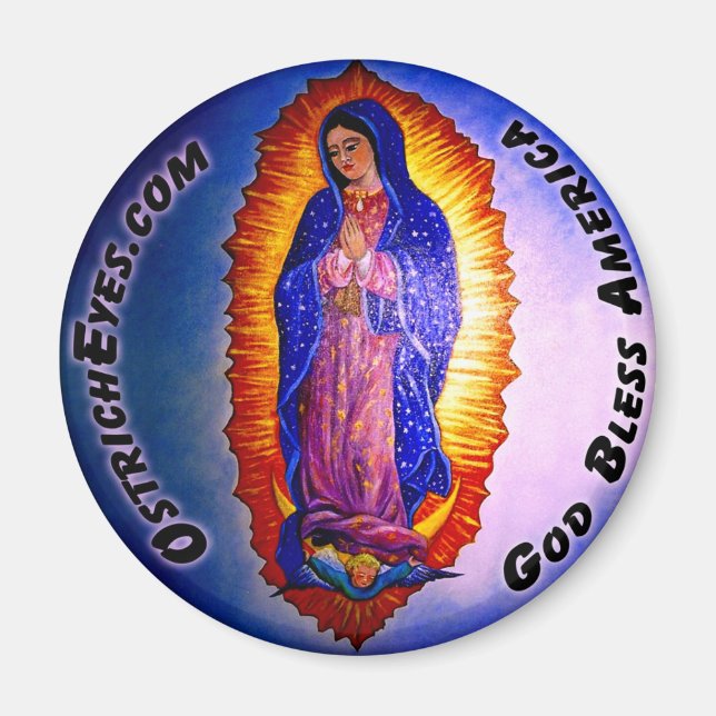 Lady Guadalupe Blessing Magnet (Front)