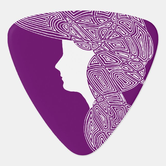 Lady Guitar Pick (Front)
