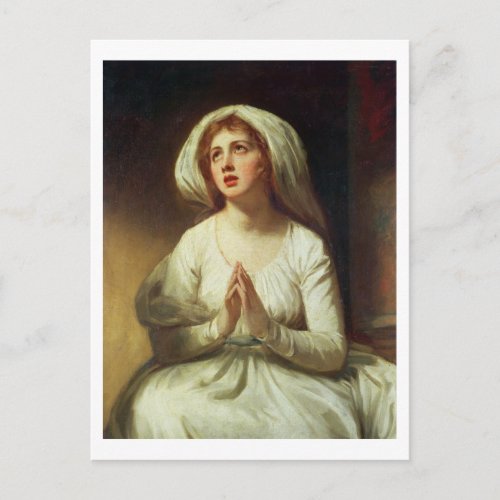 Lady Hamilton Praying Postcard