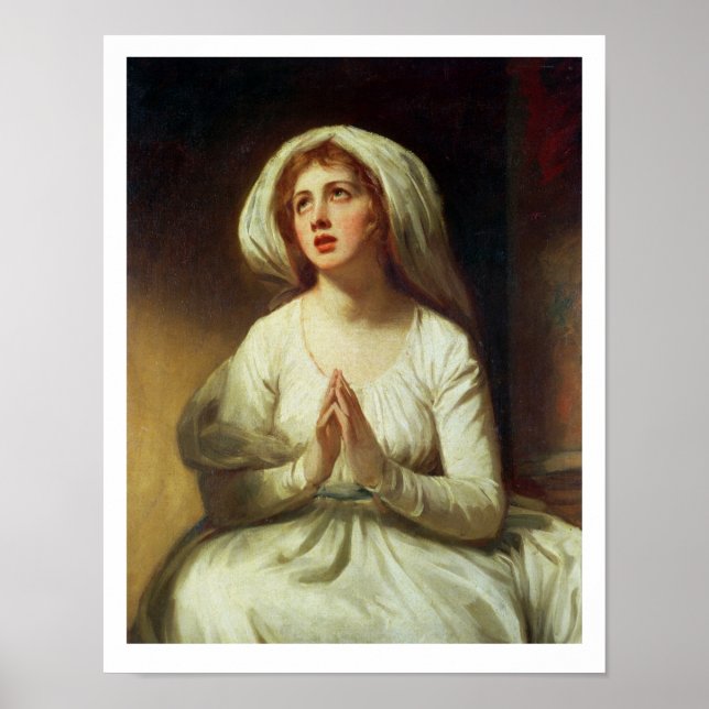 Lady Hamilton Praying Poster (Front)