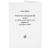 Lady Hatter Cards (Back)