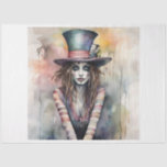 Lady Hatter Mad Hatter Decoupage Paper