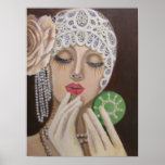Lady In A Lace Hat Poster at Zazzle
