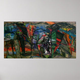 Lady in a Purple Dress Poster