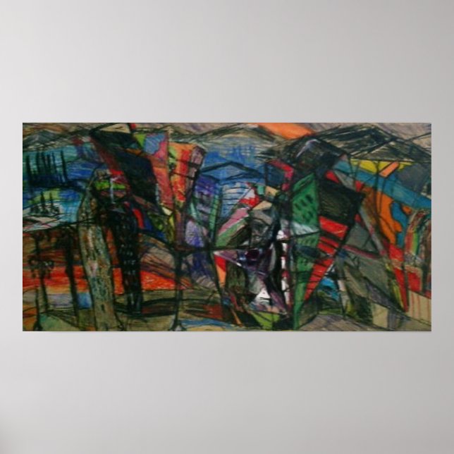 Lady in a Purple Dress Poster (Front)