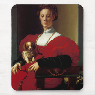 Lady in a Red Dress Mouse Pad