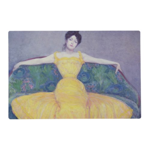 Lady in a Yellow Dress 1899 Placemat