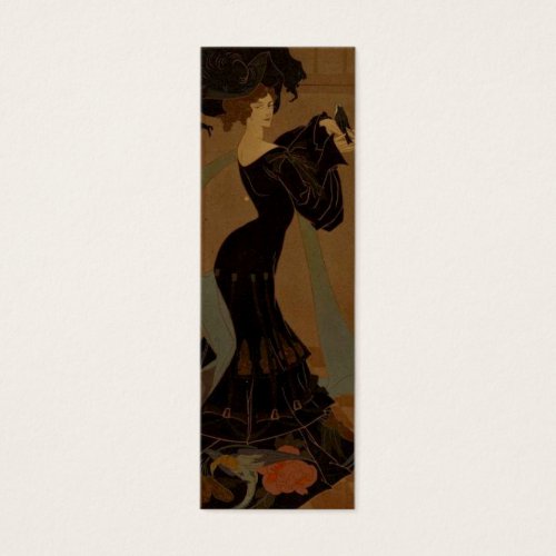 Lady in Black Business Card Templates