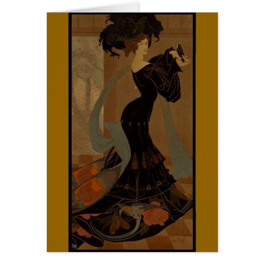 Lady in Black Cards (Front)