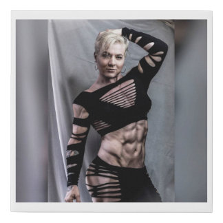 Lady in Black Faux Canvas Print