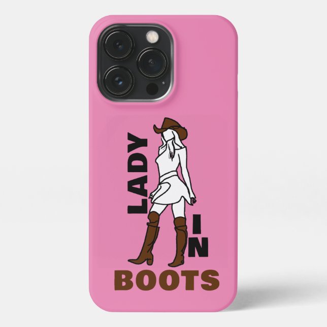 Lady in boots Girly savage  iPhone Case (Back)