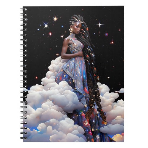 Lady In Clouds African American Art Notebook