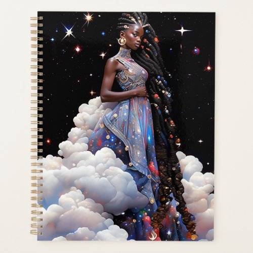 Lady In Clouds African American Art Planner