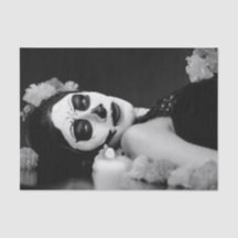 LADY IN DAY OF THE DEAD COSTUME Tissue Paper