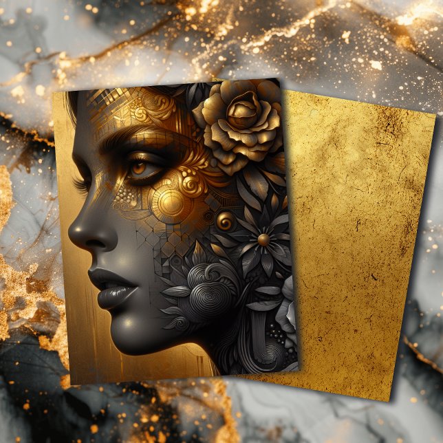 Lady in Gold Ethereal Art Scrapbook (Creator Uploaded)