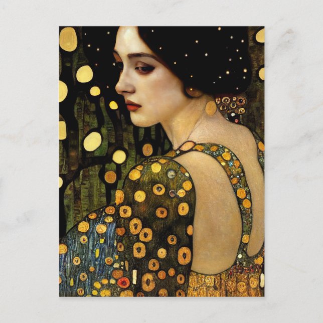 Lady in Gold  Photo Print Postcard (Front)