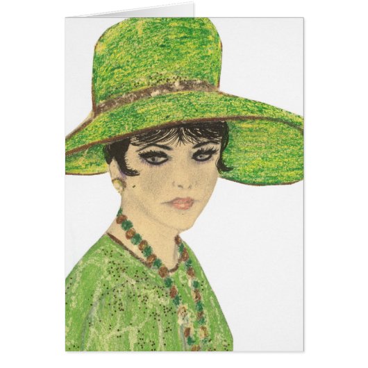 Lady In Green Cards (Front)
