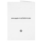 Lady In Orange blank notelet / card (Back)