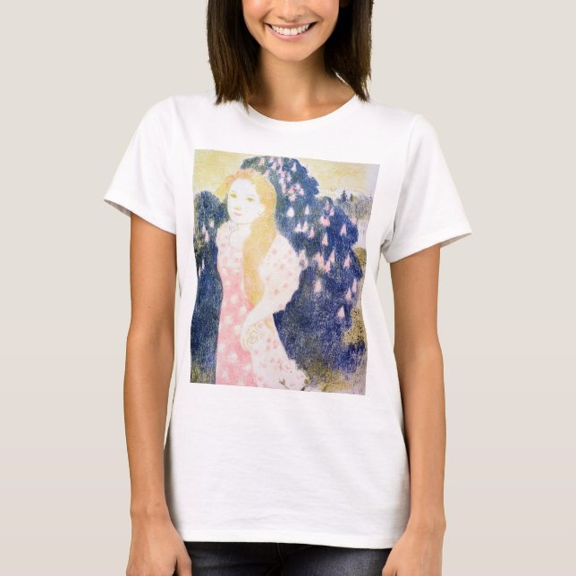 Lady in Pink Dress, Maurice Denis T-Shirt (Front)