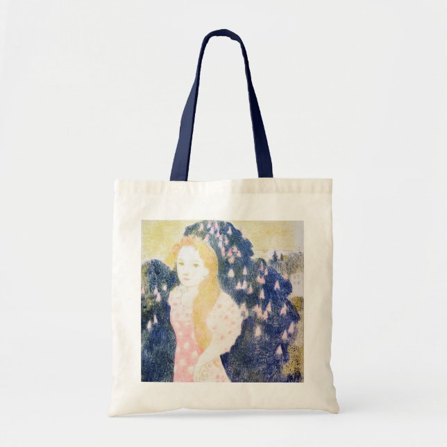 Lady in Pink Dress, Maurice Denis Tote Bag (Front)
