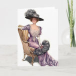 Lady in Purple Card