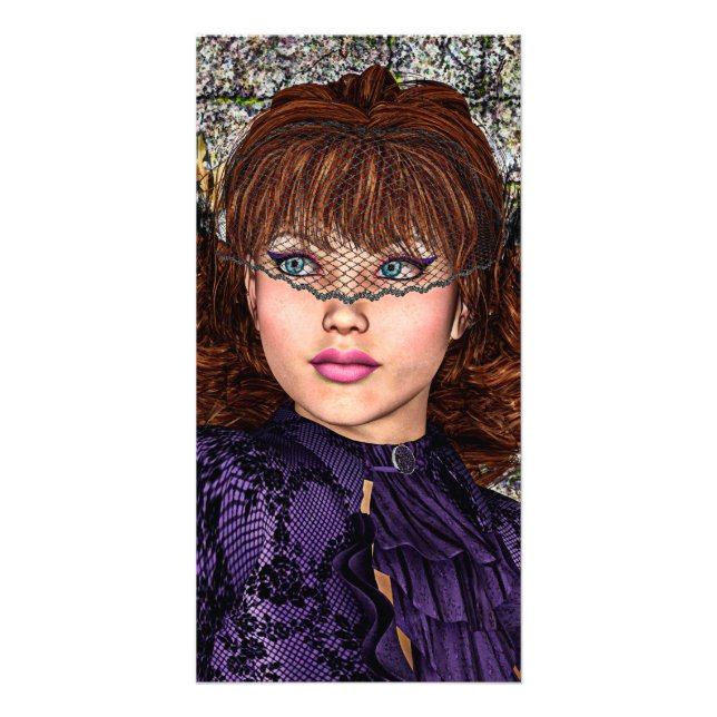 Lady in Purple Card (Front)