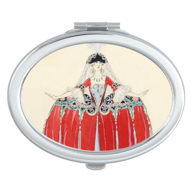 LADY IN RED ,BEAUTY FASHION MIRROR FOR MAKEUP (Front)