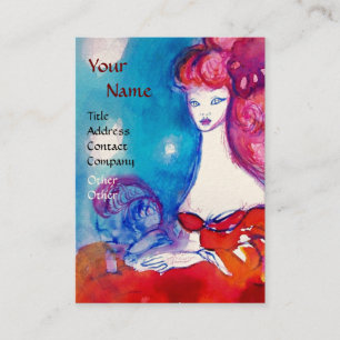 LADY IN RED ,Beauty,Salon ,Spa ,Makeup Artist Business Card