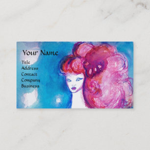LADY IN RED ,Beauty,Salon ,Spa ,Makeup Artist Business Card