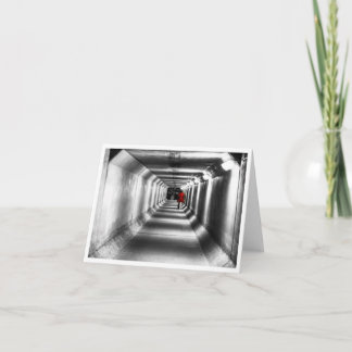 Lady in Red - Blank Card 