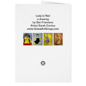 Lady in Red Cards (Back)