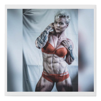 Lady in Red Faux Canvas Print