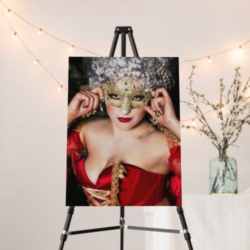 Lady in Red Fine Art Virginia Rose Collection Foam Board