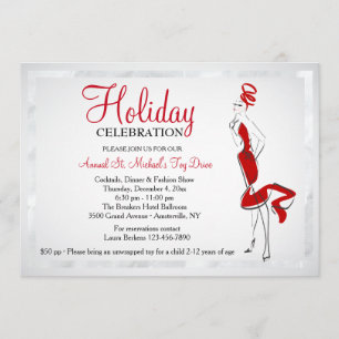 Lady In Red Invitation