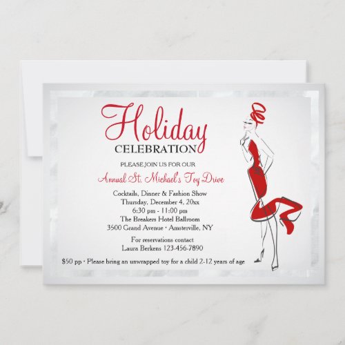 Lady In Red Invitation