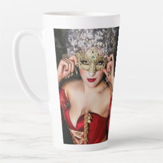 Lady in Red mug, Virginia Rose Collection Latte Mug
