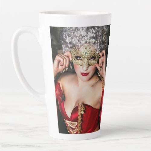 Lady in Red mug Virginia Rose Collection Latte Mug